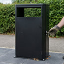 Galvanised Steel Litter Bin – 90 Litre with Slam Lock