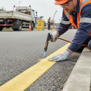 Gray Premium Thermoplastic Line Marking for Durable Road and Parking Markings