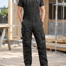 Stretch Bib and Brace Work Trousers with Adjustable Braces (view 2)