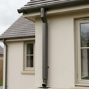 Flush Joint Aluminium Downpipe Length – 76mm Dia x 3m — RAL 7022 (in use)