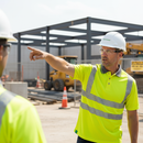 Light Gray High-Visibility Short Sleeve Recyclable Polo Shirt - Saturn Yellow