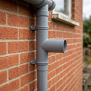 76mm Diameter Flush Joint Downpipe Branches — Other Colour TBA / 112.5 Degrees (in use)