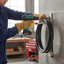 Dark Slate Gray Heavy Duty Galvanised Steel Wall Hook with Red Caps - 175 x 80mm