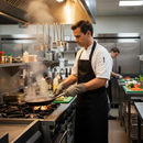 Dark Slate Gray Professional Chef's Bib Apron 32" x 40" - Durable and Stylish