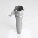 Traditional Aluminium Downpipe 76mm Diameter × 3m Eared Socket — RAL 9006
