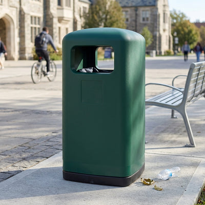 100 Litre Outdoor Litter Bin with Twin Apertures