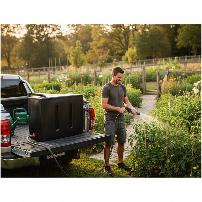 Dark Slate Gray Premium Rectangular Non-Potable 1050 Litres Baffled Water Storage Tank