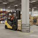 Rosy Brown Premium Galvanised Steel Column Protector - 800mm Height