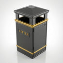 Closed-Top Fibreglass Composite Litter Bin – 112 Litre (view 2)