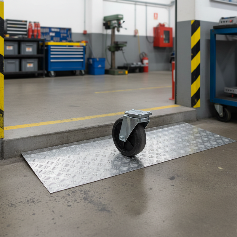 Slate Gray Premium Aluminium Checker Plate 300 x 1000mm for Construction