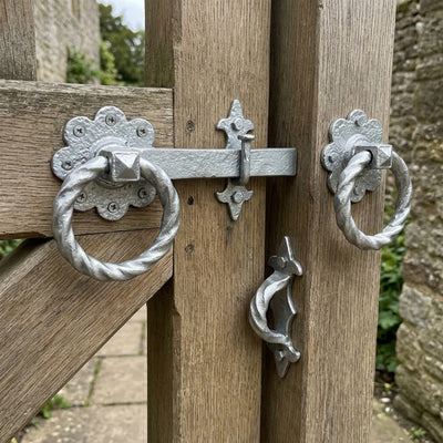 Ornamental Ring Gate Latch 8 Inch