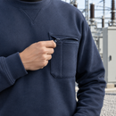 Navy Arc Flash and Flame Resistant Crew Neck Sweatshirt (view 2)