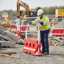 Rosy Brown Premium Safety Barrier Mesh Fencing Panel for Site Security