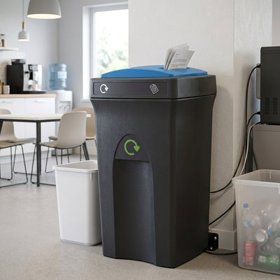 100 Litre Recycling Bin with Twin Slot Aperture