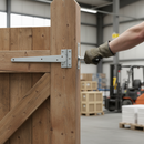 Premium Heavy Duty 250mm Zinc Tee Hinges with Sliding Bolt Mechanism for Enhanced Security and Durability