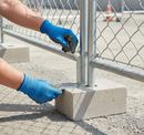 Gray Premium Anti-Lift Device for Temporary Fencing - Secure Your Site