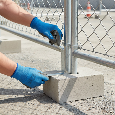Premium Anti-Lift Device for Temporary Fencing - Secure Your Site