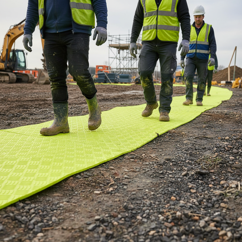Dark Slate Gray Premium Walkway Matting for Construction and Factory Sites