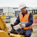 Light Gray Premium Hi-vis Flame Retardant Vest - Orange with Retro-reflective Tape