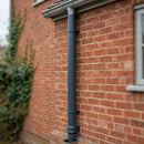Flush Joint Aluminium Downpipe Length – 76mm Dia x 3m — RAL 7016 (in use)