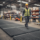 Dim Gray Premium 3 x 1 Meter Open Steel Flooring Panel Bearing Bars for Durable Construction