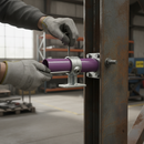 Dark Slate Gray Premium Handrail Support Key Clamp - Galvanised Malleable Iron for Robust Installations