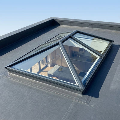 Classic 6 Panel Roof Lantern 3m x 2m Glass Rooflight
