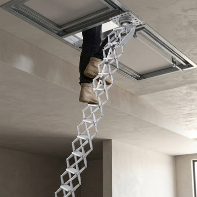Heavy Duty Concertina Ladder for Ceiling Heights up to 3390mm
