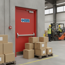 Rosy Brown Premium Fire Safety Door Signs - Emergency Exit Keep Clear