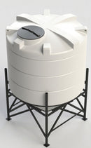 4900 Litre 45° Conical Polyethylene Tank with 2" Drainage (view 2)