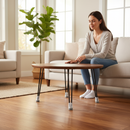 Premium 19mm Clear Rubber Furniture Feet Caps with Felt Bases – Pack of 4 for Scratch Prevention and Smooth Movement