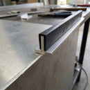 Square Rubber Edge Protector 13.5x8mm for 4.5mm Panels - 25m EPDM