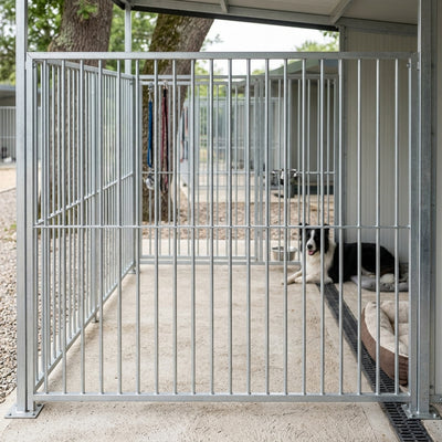 Vertical Railed Dog Pen Side / Back Panel