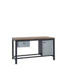 Light Slate Gray Express Heavy Duty Workbench Kits A - Single Drawer & Storage Cupboard - Light Grey Fronts