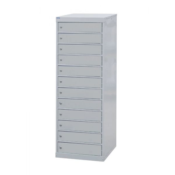 Gray Laptop & Tablet Storage Locker - 12 Compartments