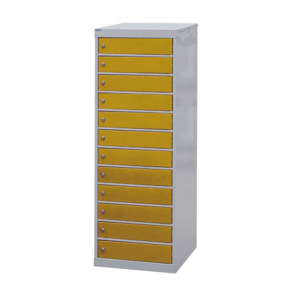 Dark Goldenrod Laptop & Tablet Storage Locker - 12 Compartments