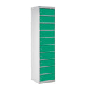 Dark Cyan Laptop & Tablet Storage Locker - 10 Compartments