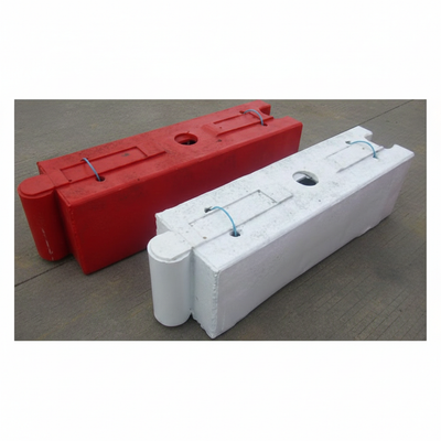 1 Metre Self Weighted Oak Effect Barrier | 40kg Heavy Duty | Natural Wood Design | Traffic Calming