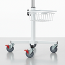 White Smoke Premium Light Duty Wheel with Brakes for Trolley Projects