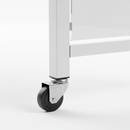 Light Gray Premium Light Duty Castor for 25mm Square Tube Systems