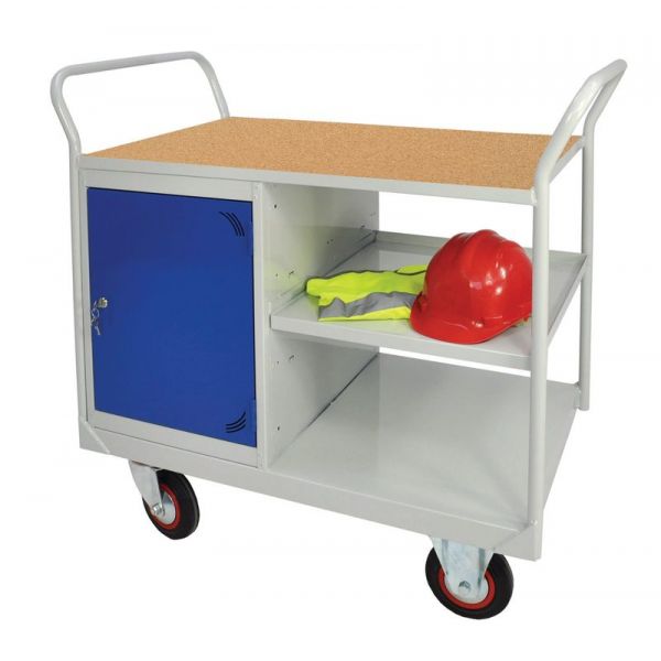 Gray Mobile Maintenance Trolley