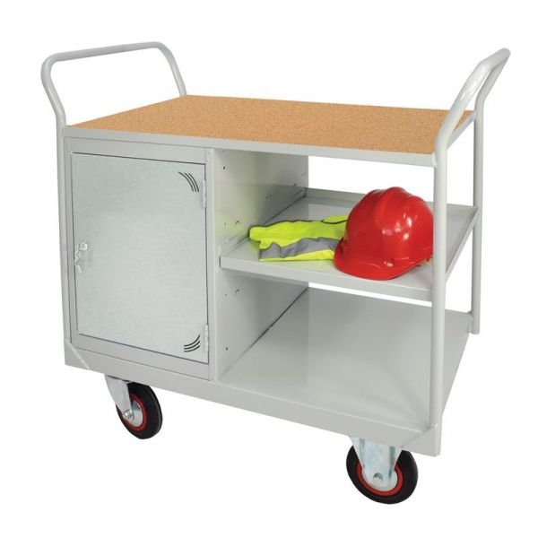 Gray Mobile Maintenance Trolley