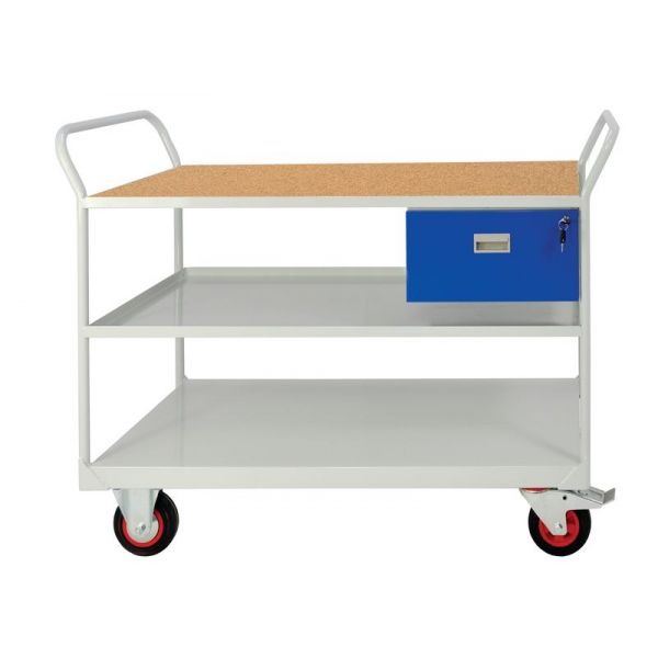 Gray Mobile Maintenance Trolley