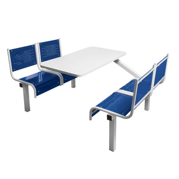 Midnight Blue Spectrum Canteen Furniture - 4 Seater