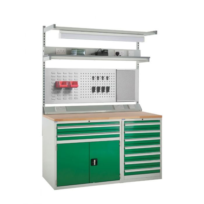 Gray System Tek Workbenches Cabinets