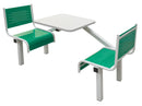 Gray Spectrum Canteen Furniture - 2 Seater