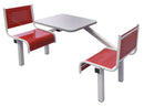 Gray Spectrum Canteen Furniture - 2 Seater