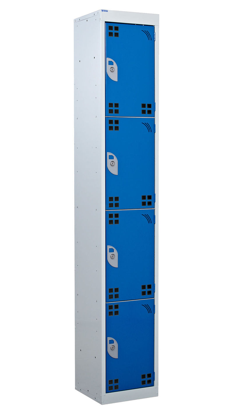 Dark Cyan Tool Charging Lockers - Perforated Door