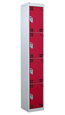 Brown Tool Charging Lockers - Perforated Door