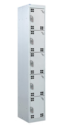 Light Gray Tool Charging Lockers - Perforated Door